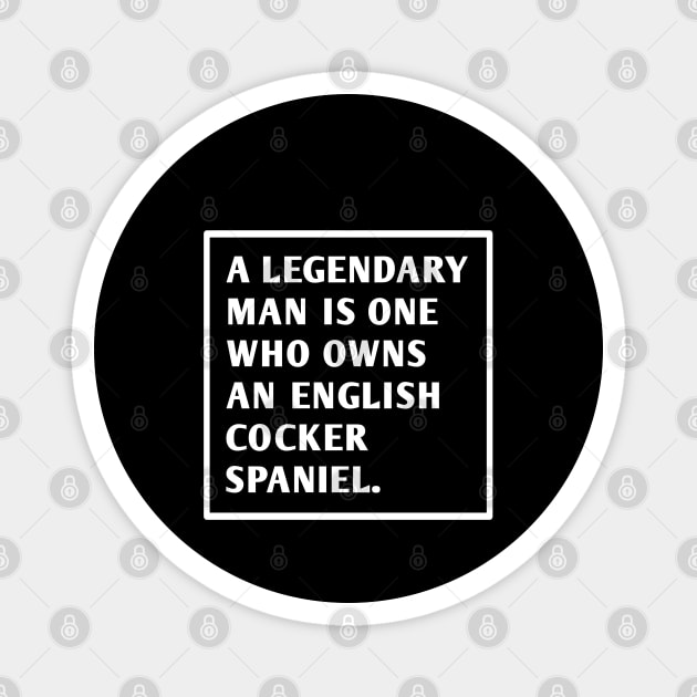 English cocker spaniel Magnet by BlackMeme94